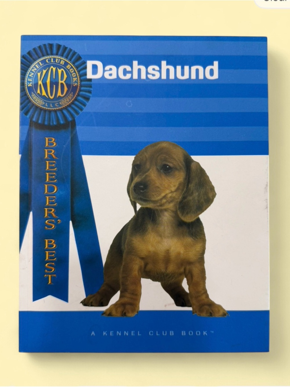 Dachshund breed book by KCB (Kennel Club Books).